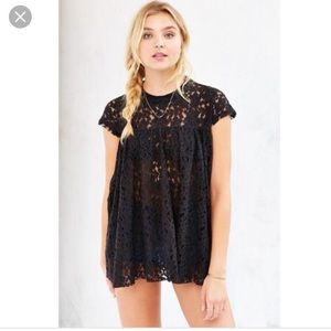UO Kimchi Blue Lace Baby Doll Top